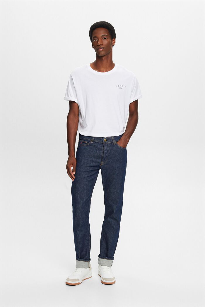 Lige jeans med mellemhøj talje, BLUE RINSE, detail image number 5