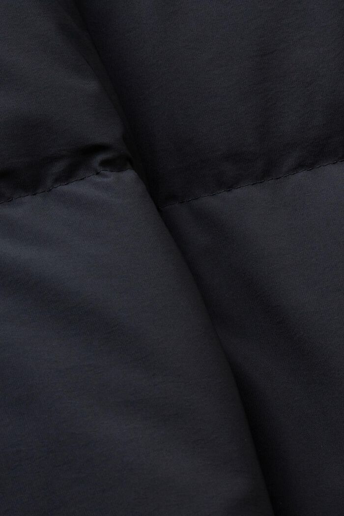 Pufferfrakke med hætte, BLACK, detail image number 6