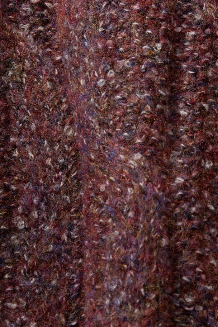 Rullekravesweater i kabelstrik, TERRACOTTA, detail image number 5
