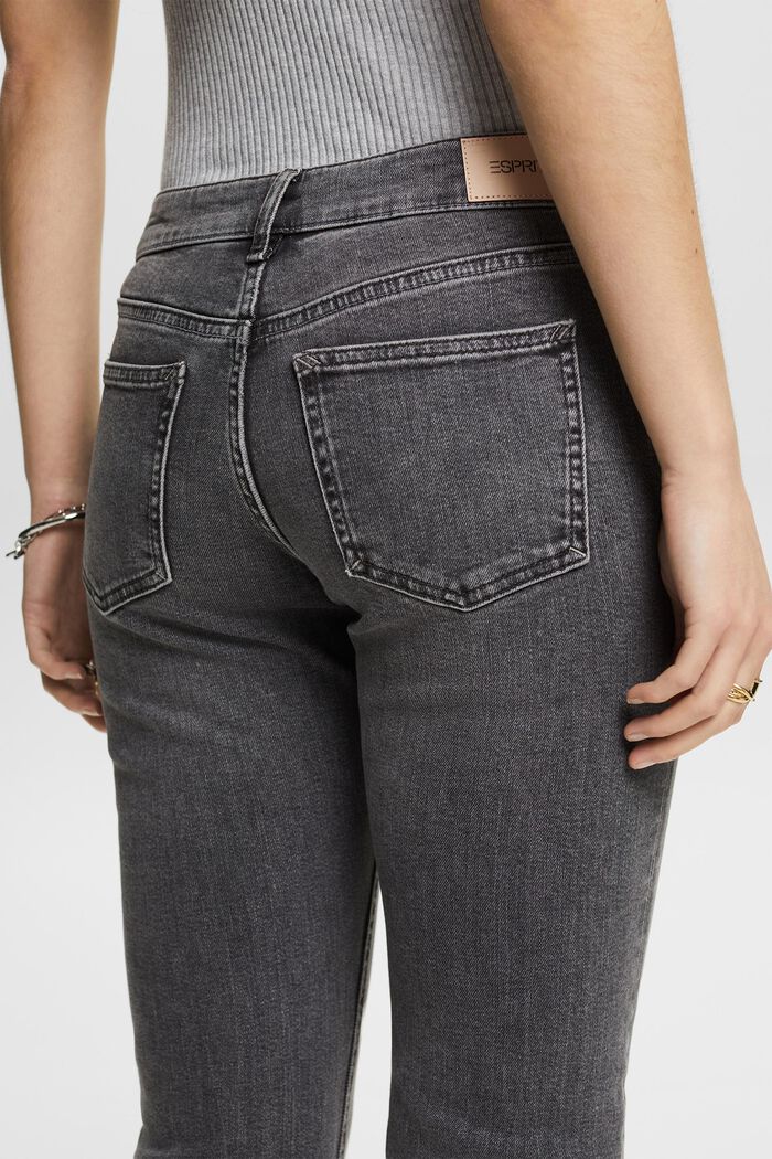 Bootcut-jeans med mellemhøj talje, GREY MEDIUM WASHED, detail image number 4