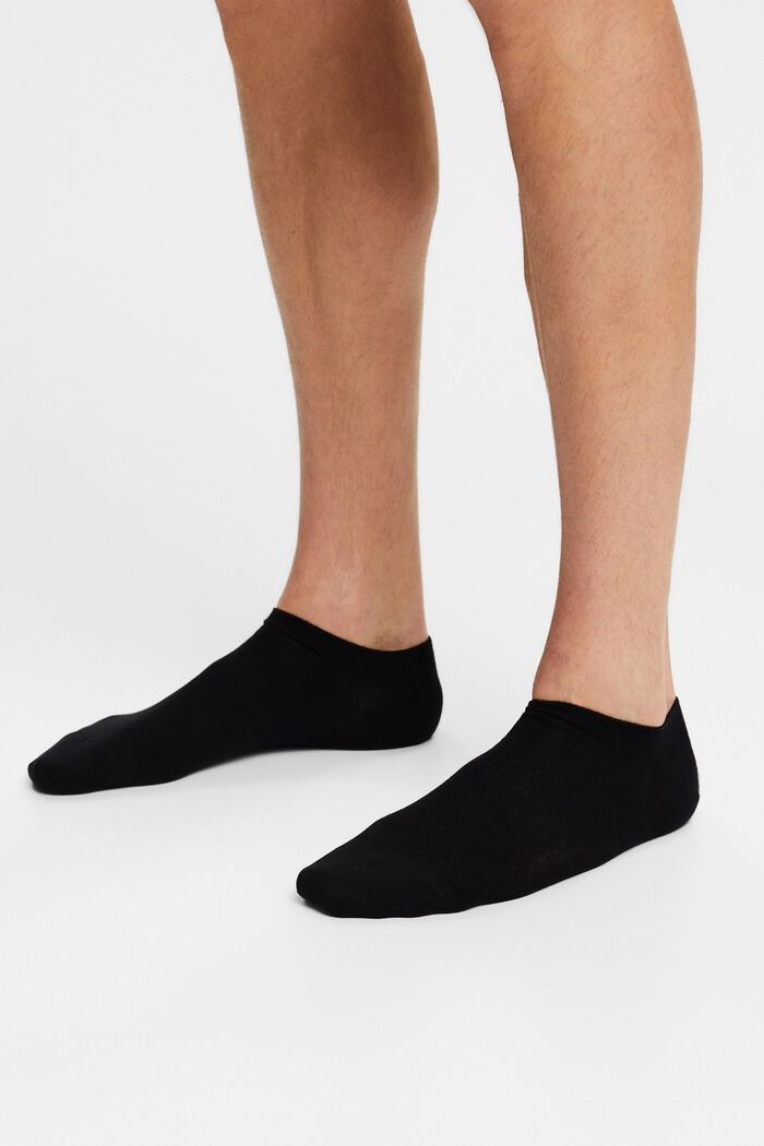 2-pak sokker, økologisk bomuld, BLACK, detail image number 1