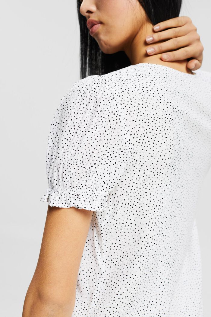 Bluse med print, LENZING™ ECOVERO™, NEW OFF WHITE, detail image number 2