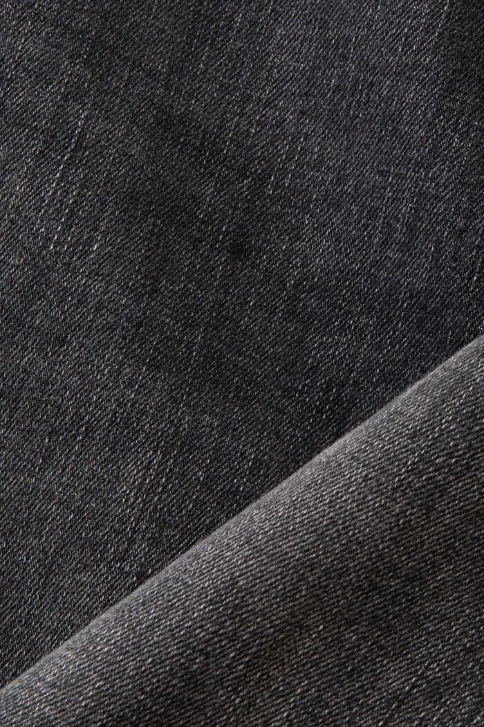 Slim fit-jeans med mellemhøj talje, BLACK MEDIUM WASHED, detail image number 6