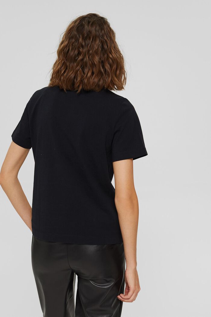 Basis-T-shirt af 100% økobomuld, BLACK, detail image number 3