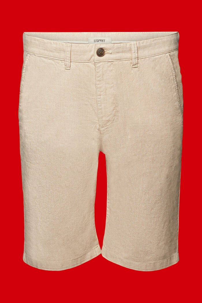 Tofarvede chino-shorts, LIGHT BEIGE, detail image number 7