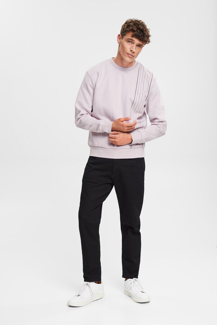 Sweatshirt med lynlåslomme, LAVENDER, detail image number 0
