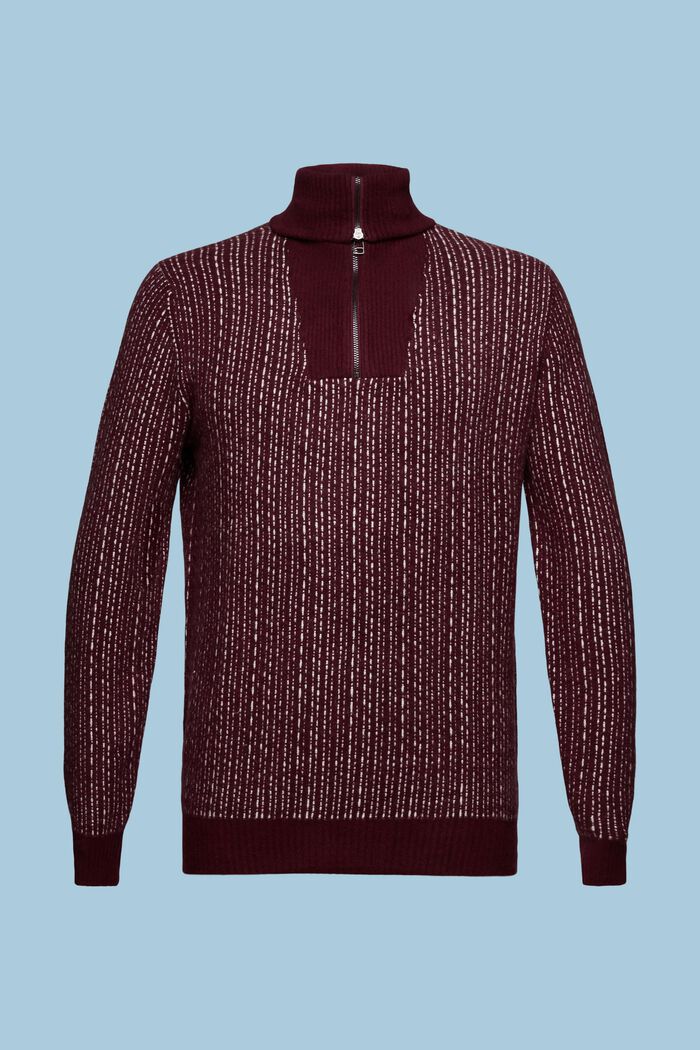 Langærmet troyer-sweater, BORDEAUX RED, detail image number 6