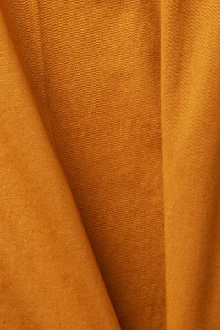Stretch-chinos i bomuld, CARAMEL, detail image number 5