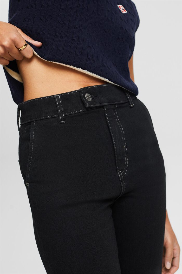 Slim-jeans med høj talje, BLACK RINSE, detail image number 2
