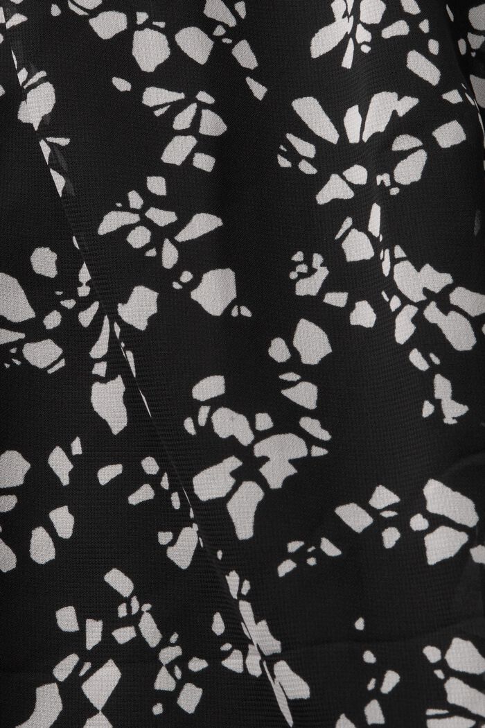 Chiffonbluse med print, BLACK, detail image number 4