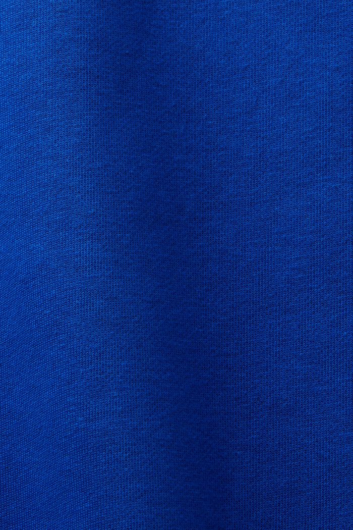 Unisex sweatshirt i bomuldsfleece med logo, BRIGHT BLUE, detail image number 7