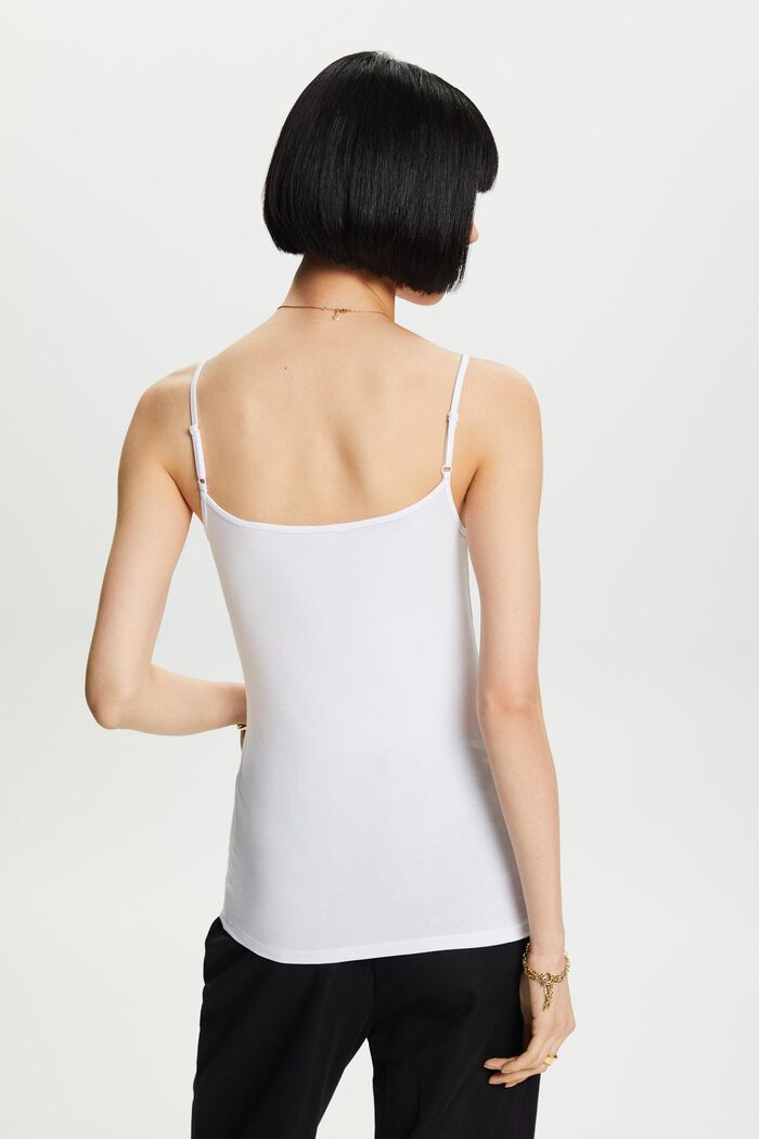 Camisole i jersey, WHITE, detail image number 3