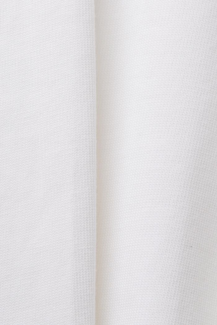 Cropped jersey-T-shirt med rund hals, WHITE, detail image number 5