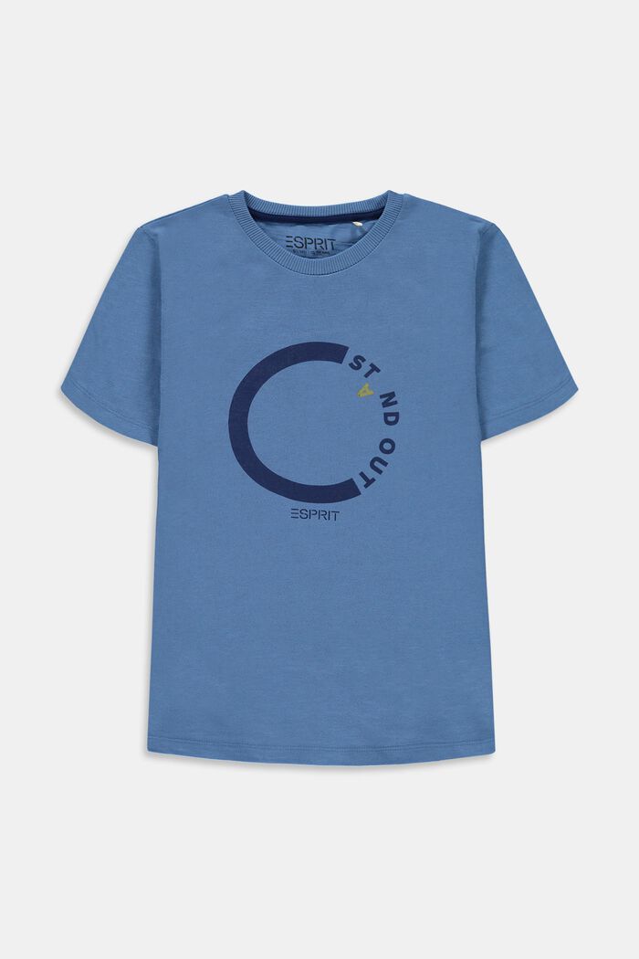 T-shirt med print, 100% bomuld, LIGHT BLUE, detail image number 0