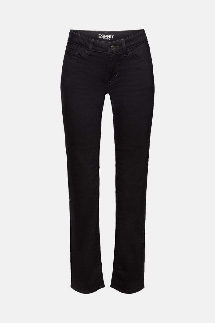 Lige jeans med mellemhøj talje, BLACK RINSE, detail image number 5