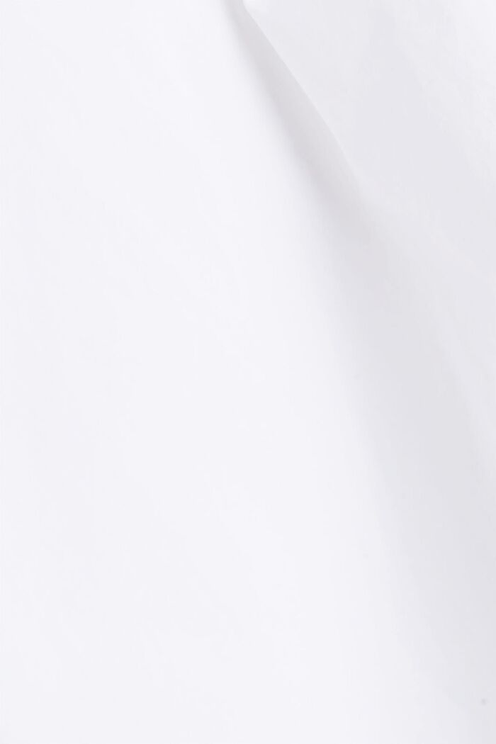 Oversized skjortebluse i bomuld, WHITE, detail image number 4