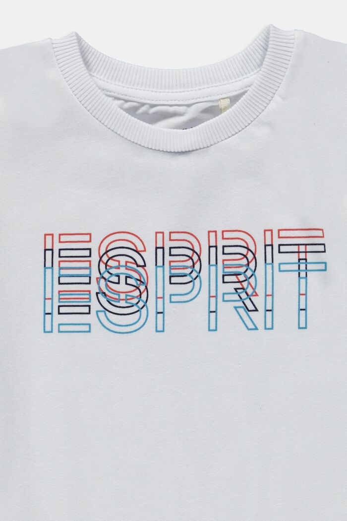 Blandet sæt: T-shirt med logoprint og shorts, WHITE, detail image number 2