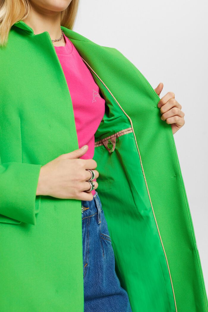 Frakke med skjult revers, GREEN, detail image number 4