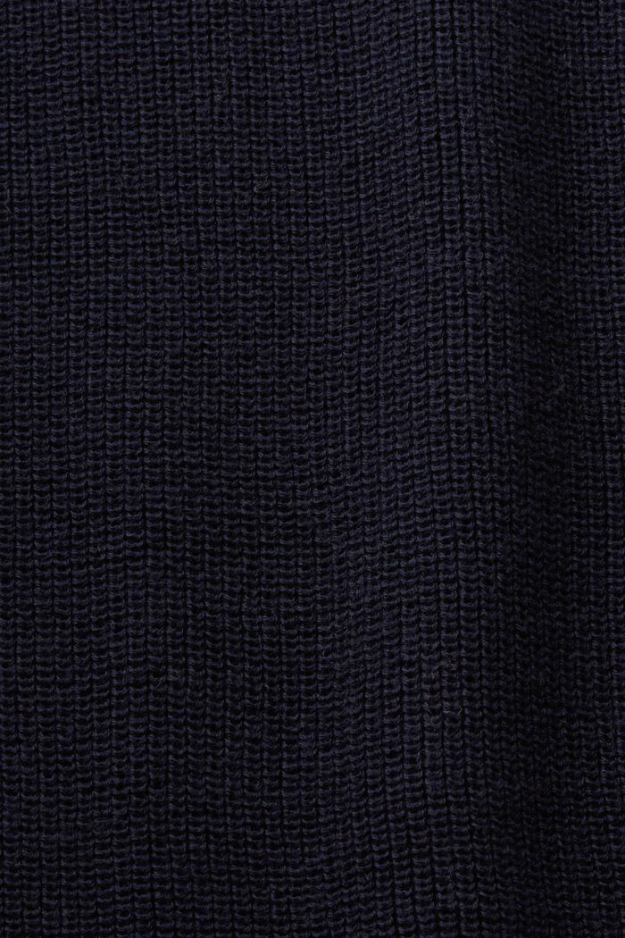 Sweater i ribstrik med flagermusærmer, NAVY, detail image number 4