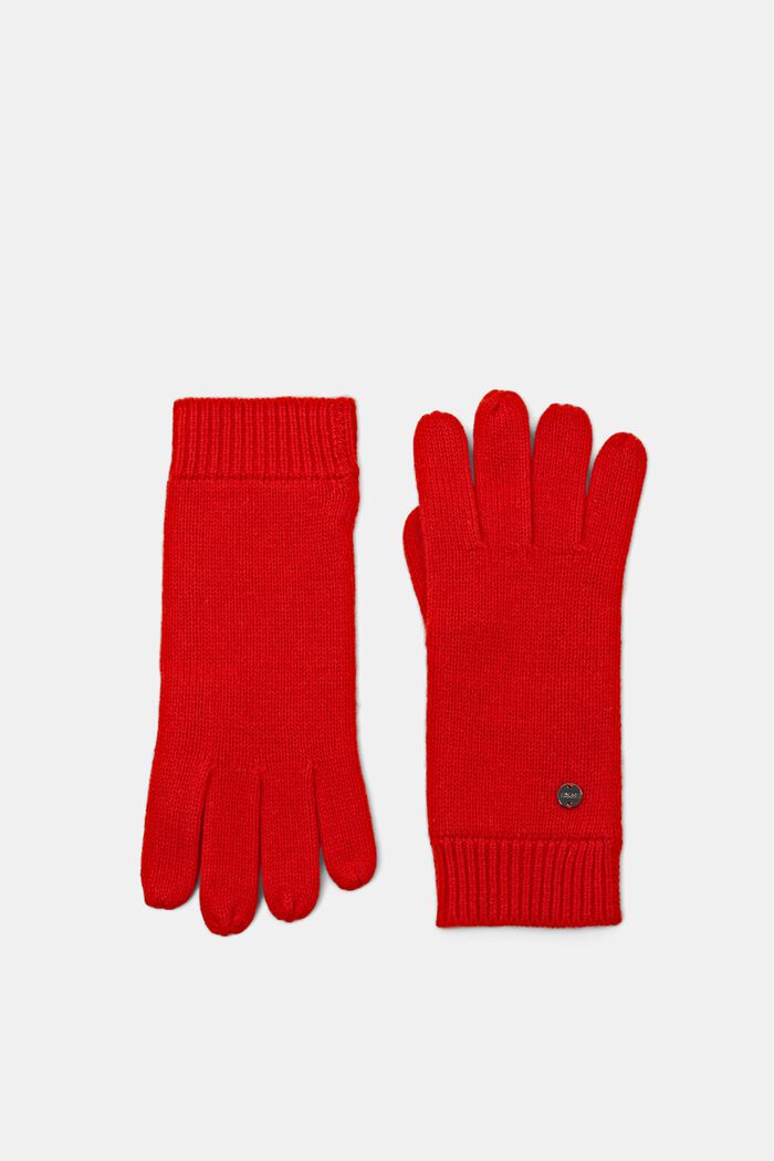 Med kashmir: handsker i uldmiks