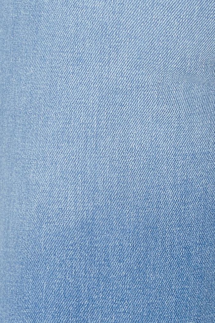 Jeans med lige ben og linning over maven, BLUE MEDIUM WASHED, detail image number 2