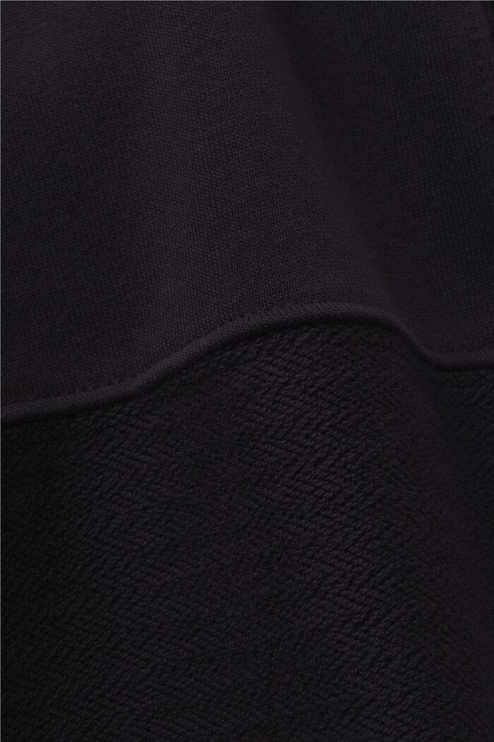 Cropped hættetrøje med patchwork-look, BLACK, detail image number 4
