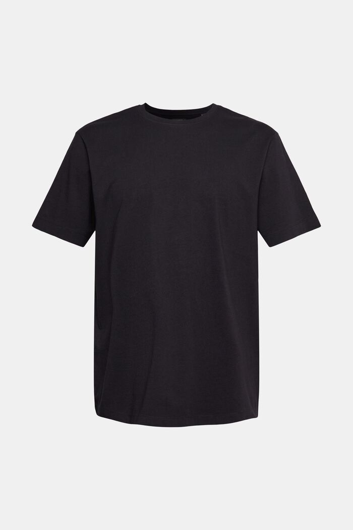 Ensfarvet T-shirt, BLACK, detail image number 2