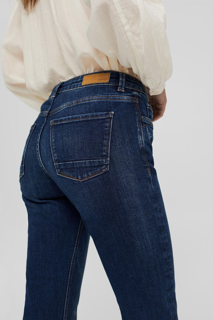 Superstretch-jeans med økologisk bomuld, BLUE DARK WASHED, detail image number 4