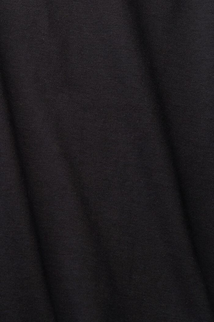 Jerseykjole med bindebælte, BLACK, detail image number 4