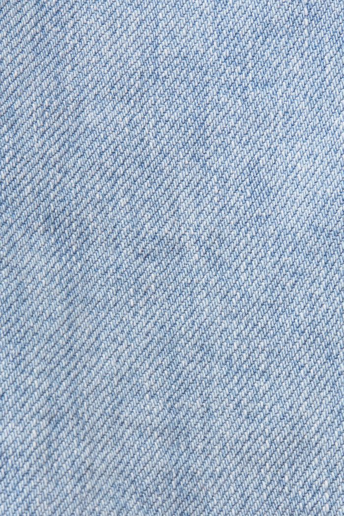 Cropped jeans med dad fit, BLUE LIGHT WASHED, detail image number 6