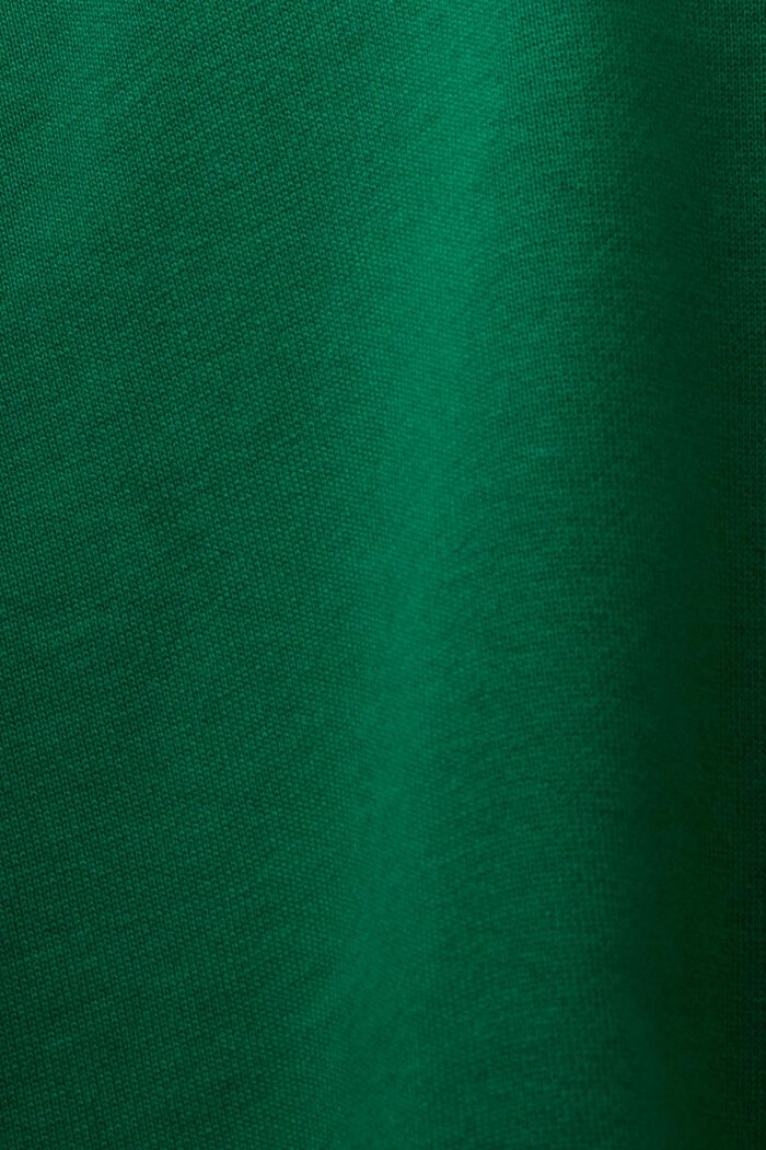 Hættetrøje i økologisk bomuld med broderet logo, DARK GREEN, detail image number 4