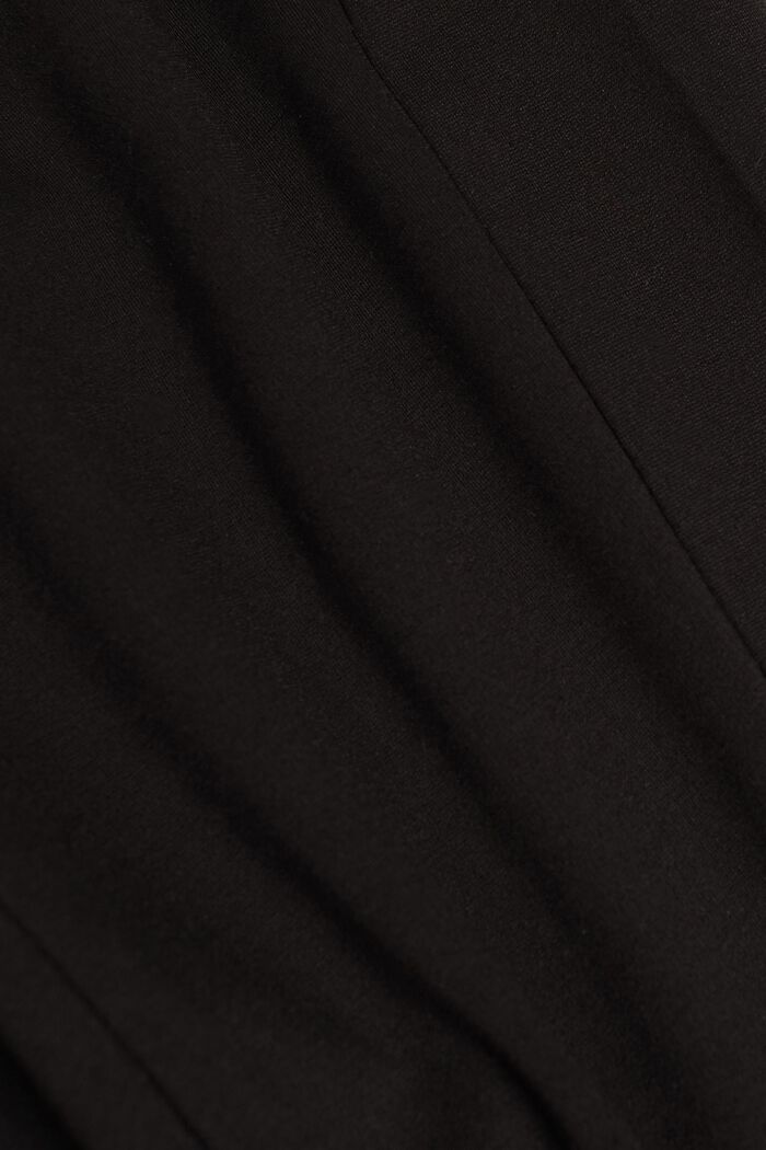 CURVY jerseybukser med stretch, BLACK, detail image number 1