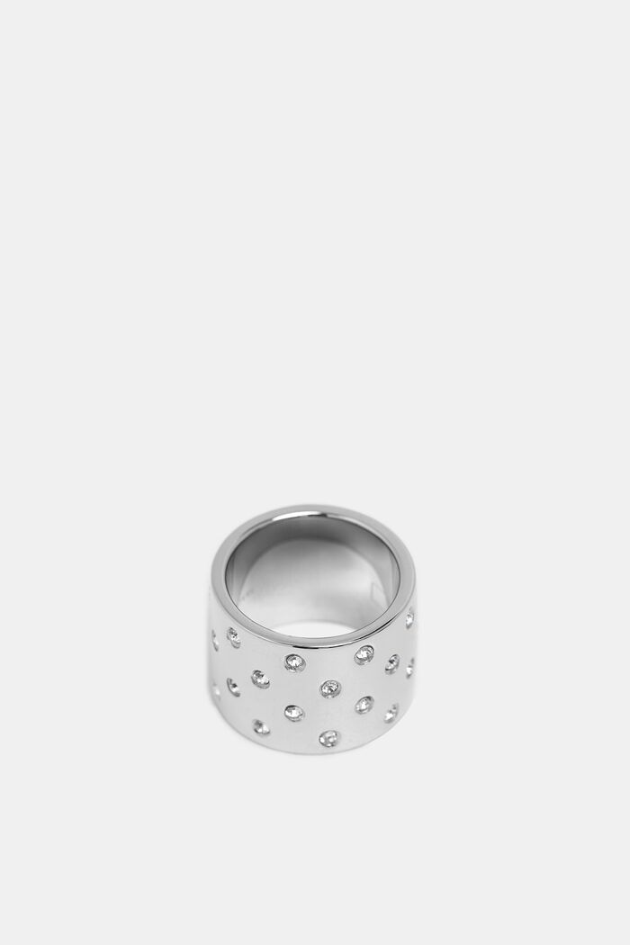 Statement-ring med CZ, SILVER, overview
