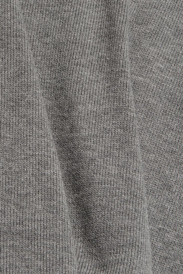 Uundværlig strikkjole med økobomuld, MEDIUM GREY, detail image number 4