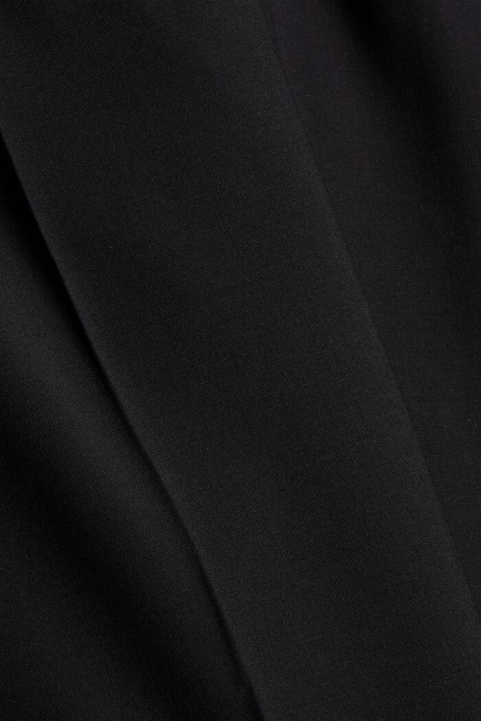 Responsible Wool: Bukser med elastiklinning, BLACK, detail image number 4