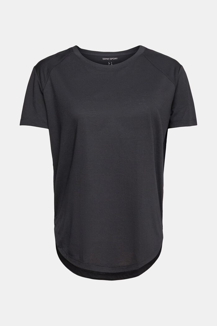 Active-T-shirt, LENZING™ ECOVERO™, BLACK, detail image number 2
