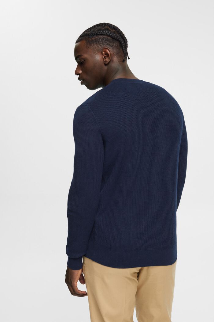 Stribet sweater, NAVY, detail image number 3