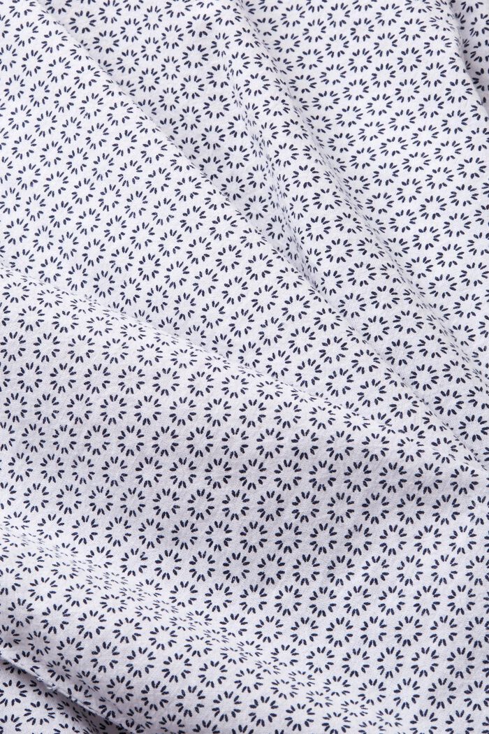Skjorte i hørmiks med print, WHITE, detail image number 4