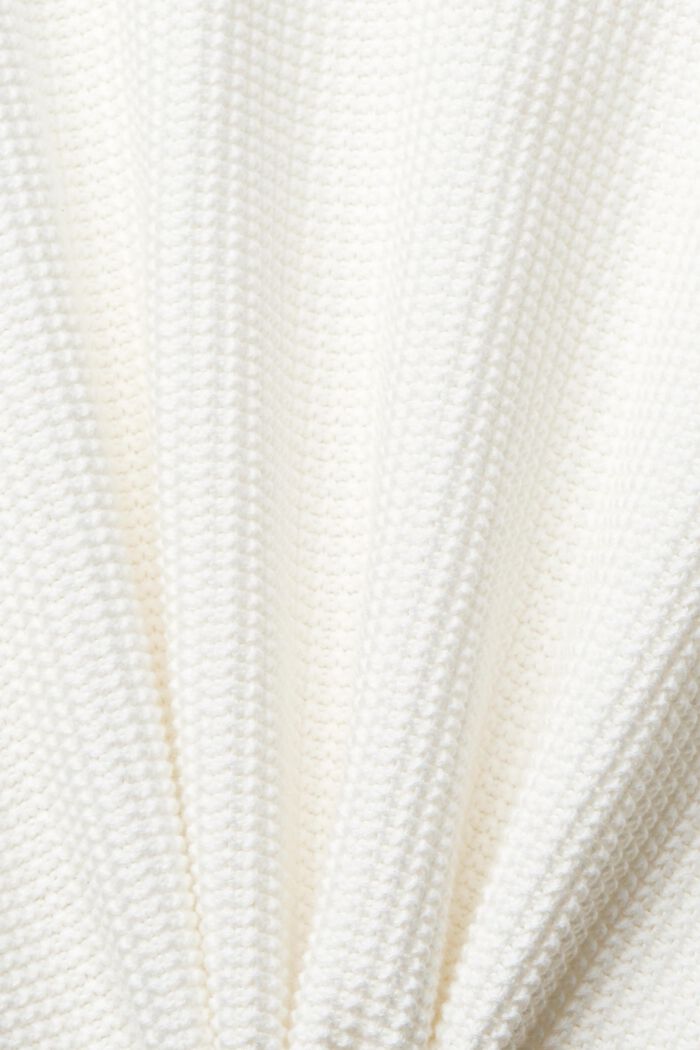 Sweater af 100 % bomuld, OFF WHITE, detail image number 4