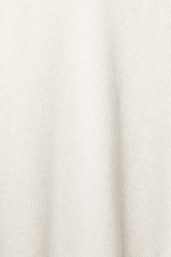 Pullover med C-hals, 100% bomuld, OFF WHITE, detail image number 1