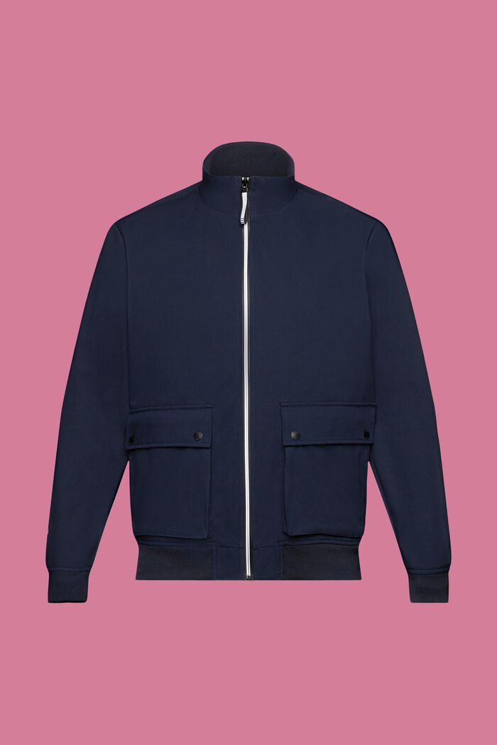 Softshell jakke med sildebensmønster, NAVY, detail image number 6