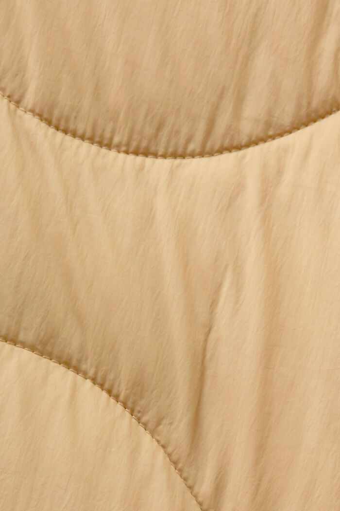 Quiltet frakke, KHAKI BEIGE, detail image number 6