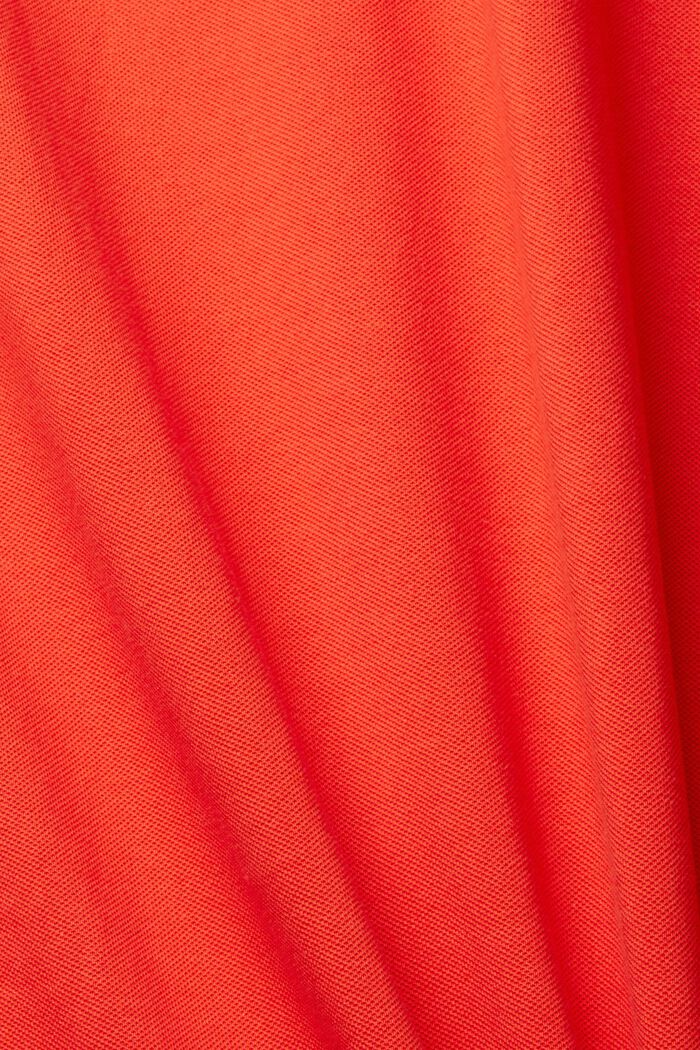 Piqué-poloshirt af bomuld, RED, detail image number 1