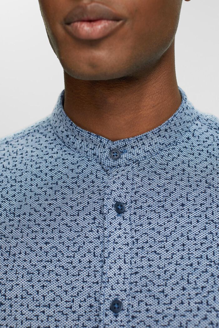 Mønstret skjorte, DARK BLUE, detail image number 0