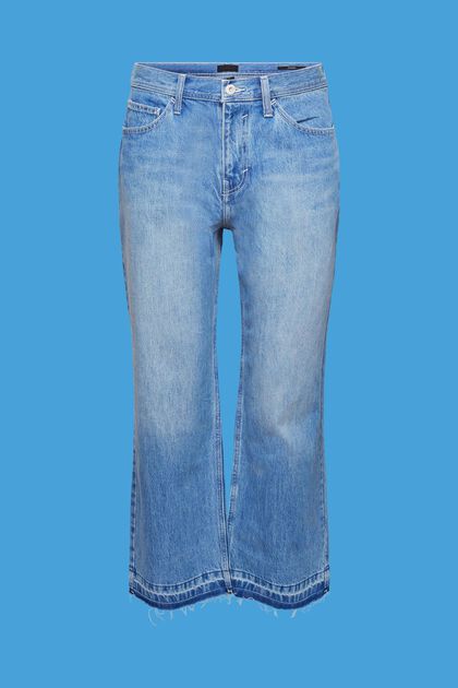 Jeans med vide, lige bukseben, BLUE LIGHT WASHED, overview