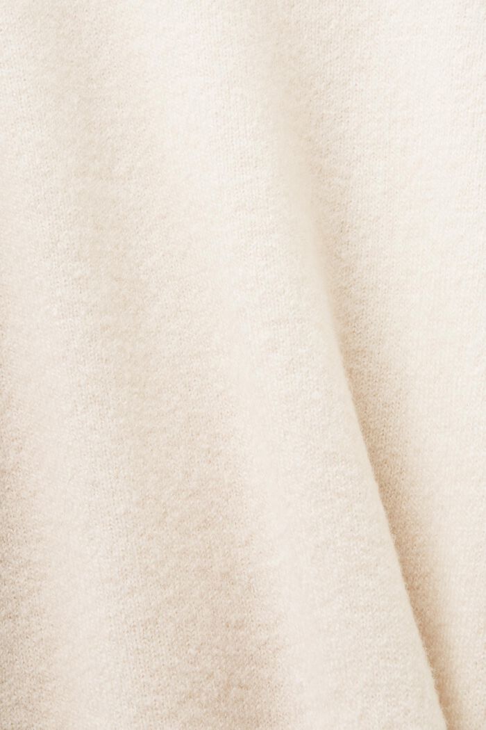 Stribet pullover i uldmiks, NEW CREAM BEIGE, detail image number 5