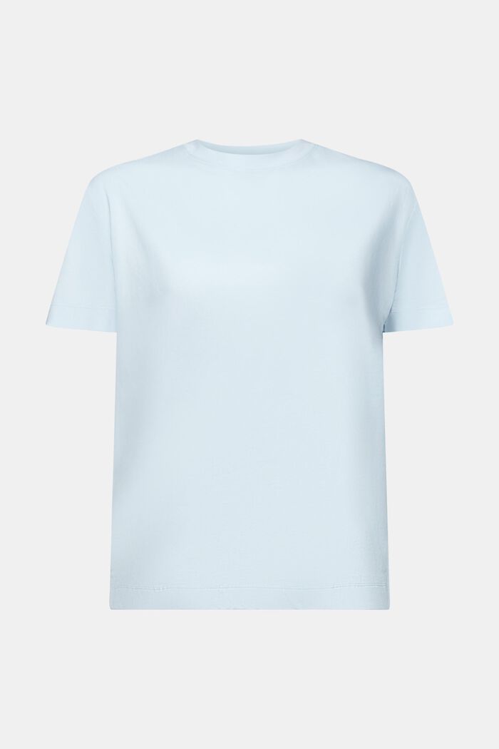 Kortærmet T-shirt med rund hals, PASTEL BLUE, detail image number 6