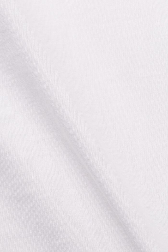 T-shirt med farveafstemt print, 100 % bomuld, WHITE, detail image number 6