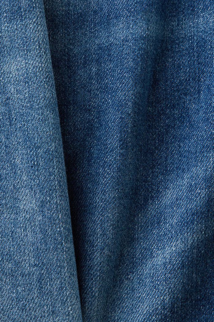 Slim jeans med mellemhøj talje, BLUE MEDIUM WASHED, detail image number 6