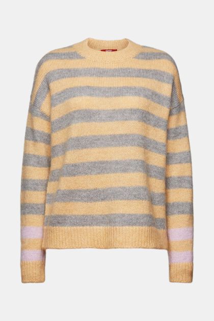 Sweater i uld-/mohairmiks